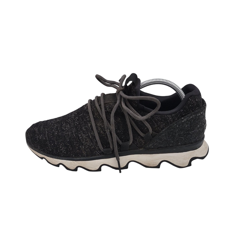 Sorel Kinetic Lace Shoes Womens Size 10 Black Knit Athletic Sneakers 1841211011